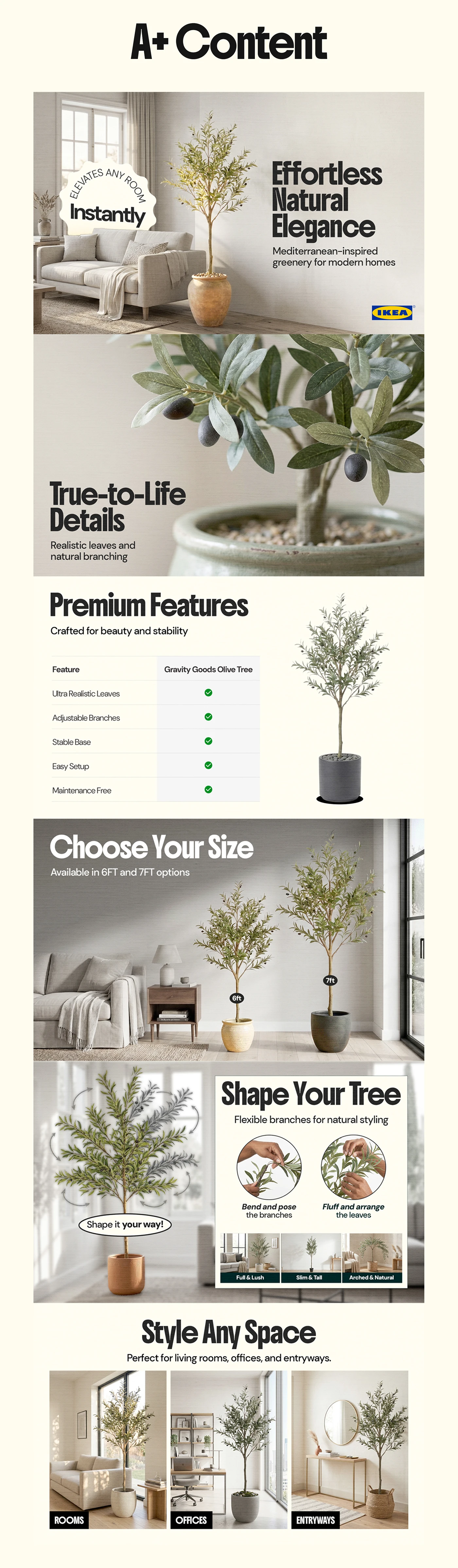 Artificial Olive Tree - 3